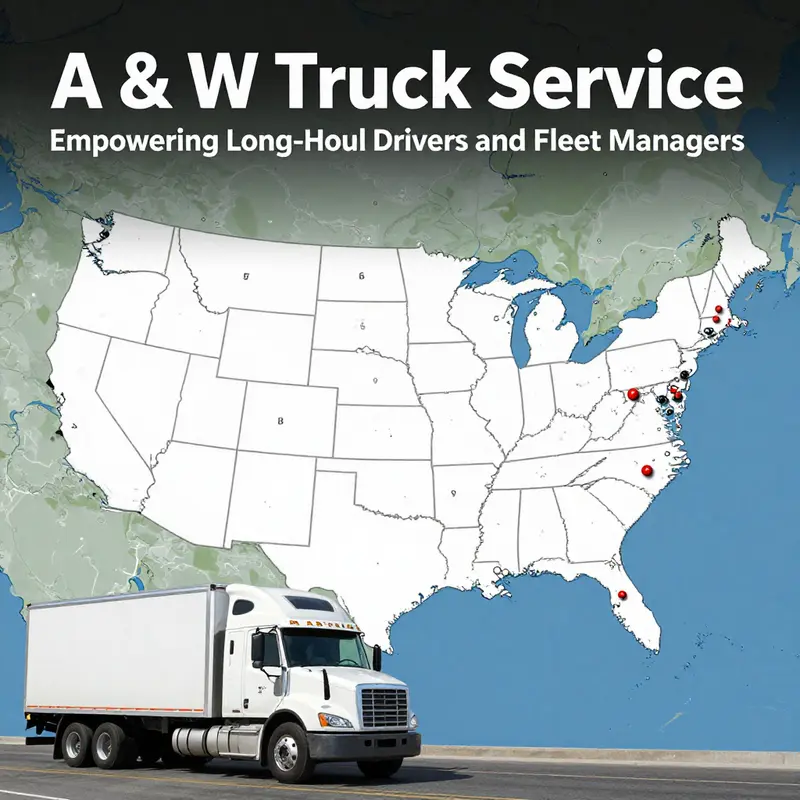 A busy truck service environment highlighting A & W Truck Service’s commitment to quality service.