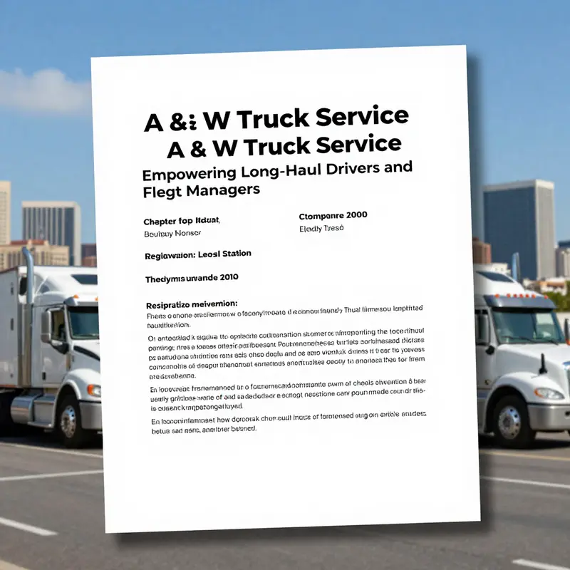 A busy truck service environment highlighting A & W Truck Service’s commitment to quality service.
