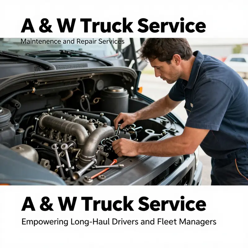 A busy truck service environment highlighting A & W Truck Service’s commitment to quality service.
