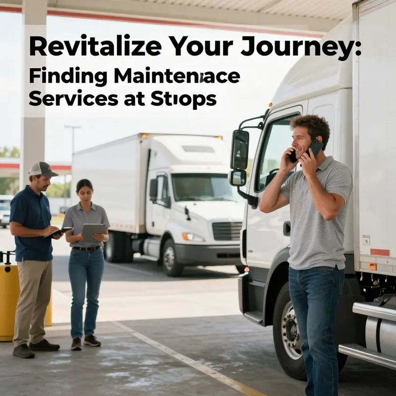 Major truck stop chains offer comprehensive maintenance services for truck drivers.