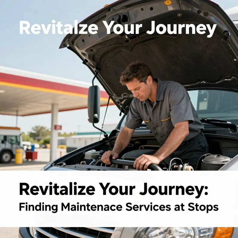 Major truck stop chains offer comprehensive maintenance services for truck drivers.