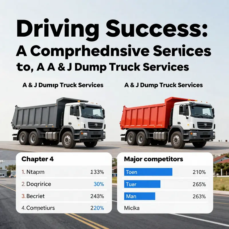 An overview of A & J Dump Truck Services showcasing its operations and the surrounding environment.