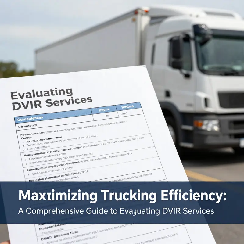 A truck driver engages with a mobile app for real-time vehicle inspections.