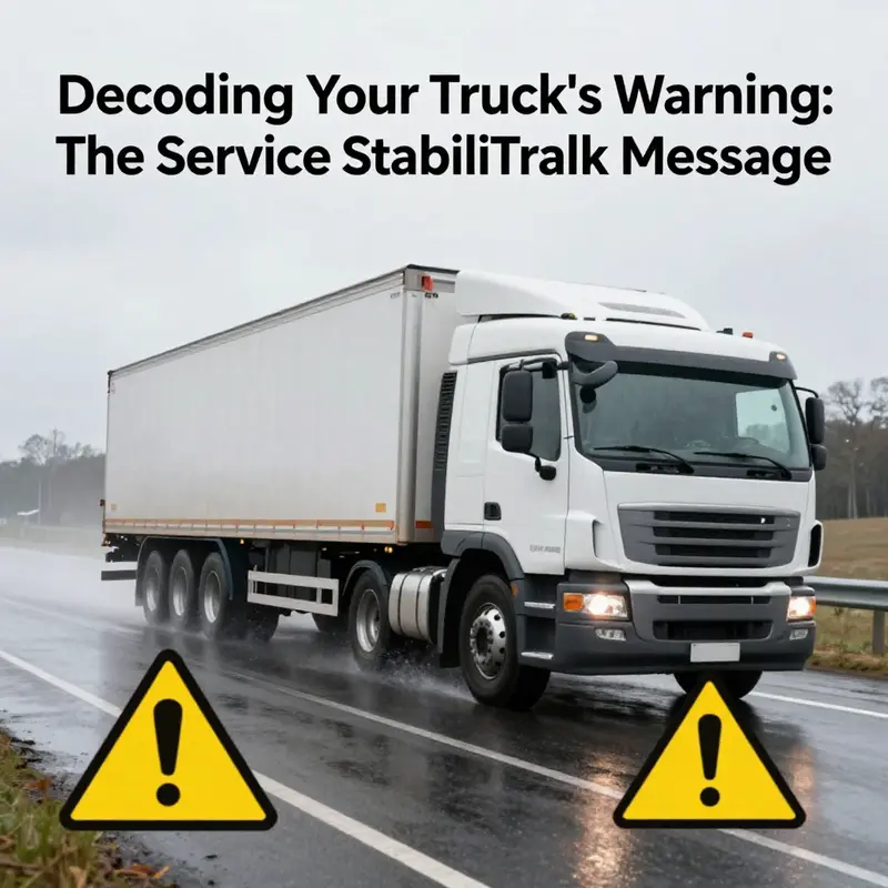 An overview of the dashboard alert indicating a StabiliTrak service requirement and the ESC system’s influence on vehicle safety.