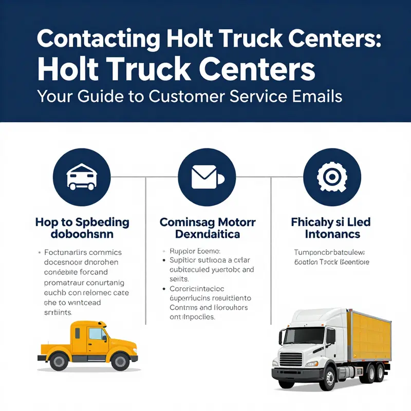 The standard email format used for contacting Holt Truck Centers.