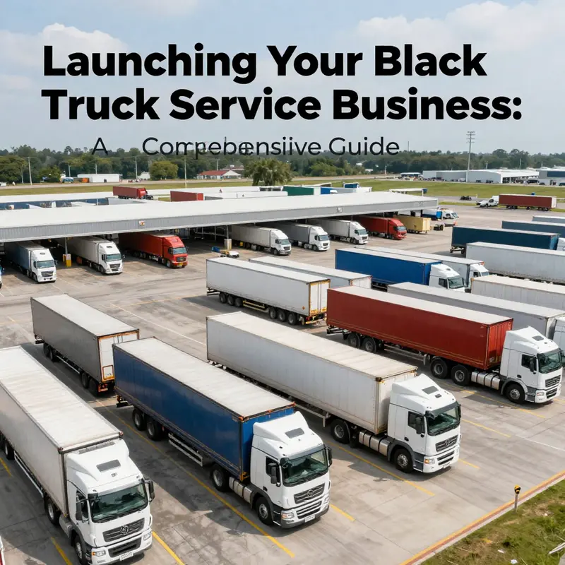 A bustling trucking terminal filled with various trucks, embodying the opportunities within the trucking sector.