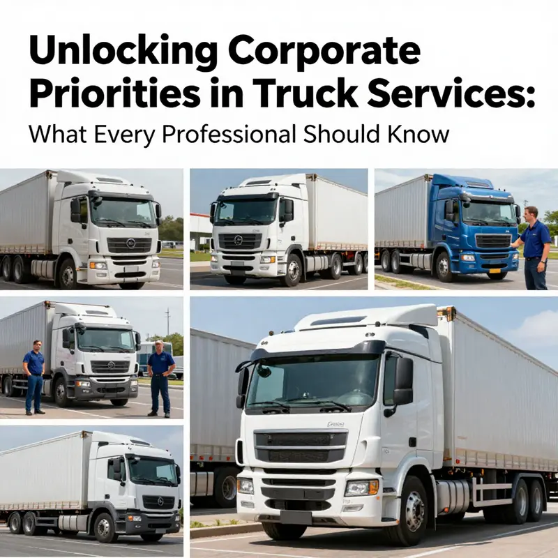 Collage illustrating truck drivers and logistics teams working together, signifying the role of corporate priorities in the trucking industry.