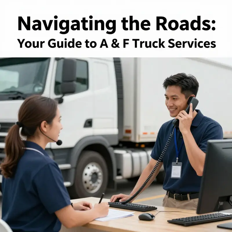 Locations of A & F Truck Services highlighting their key offerings.