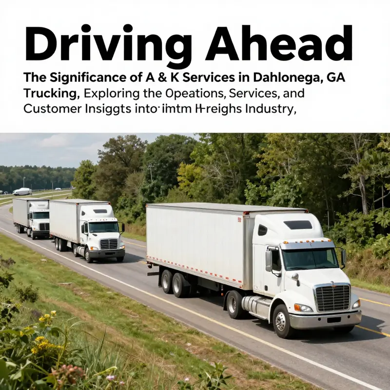 A scenic view of Dahlonega, GA, showcasing freight trucking on the road, pivotal for transportation.