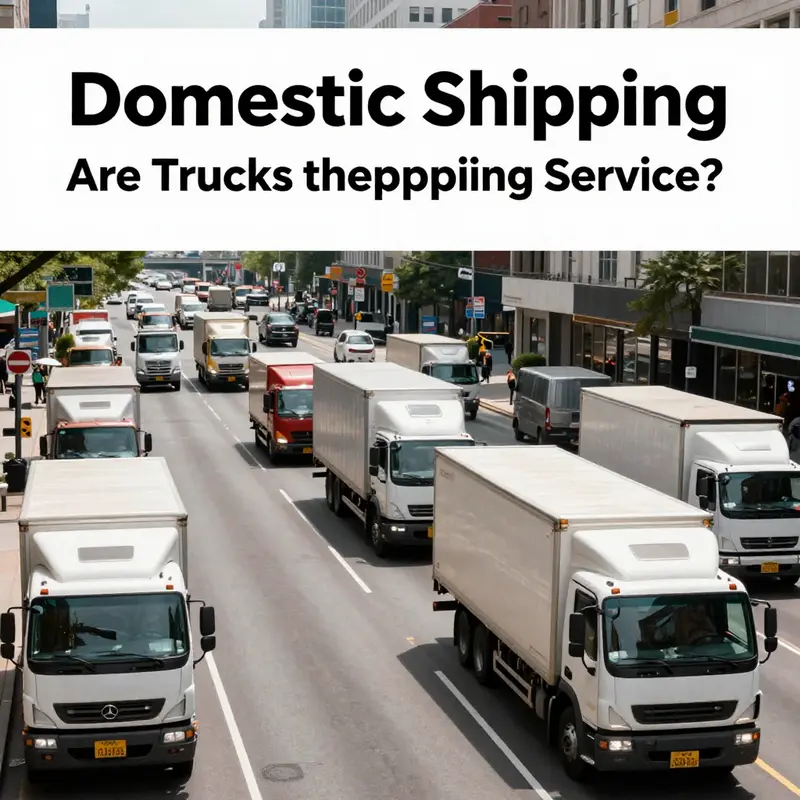 Trucks are the backbone of domestic shipping, prevalent in urban and rural settings.