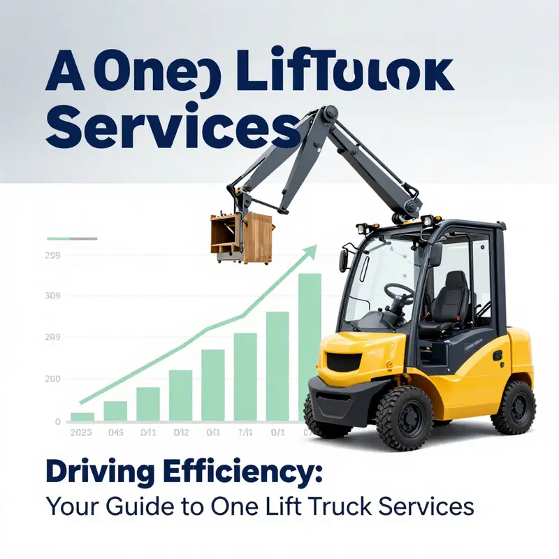 An overview of the lift truck services industry showcasing diverse equipment and collaborative efforts.