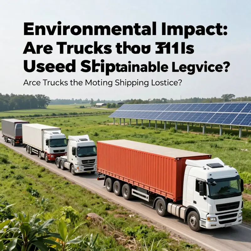 Trucks are the backbone of domestic shipping, prevalent in urban and rural settings.