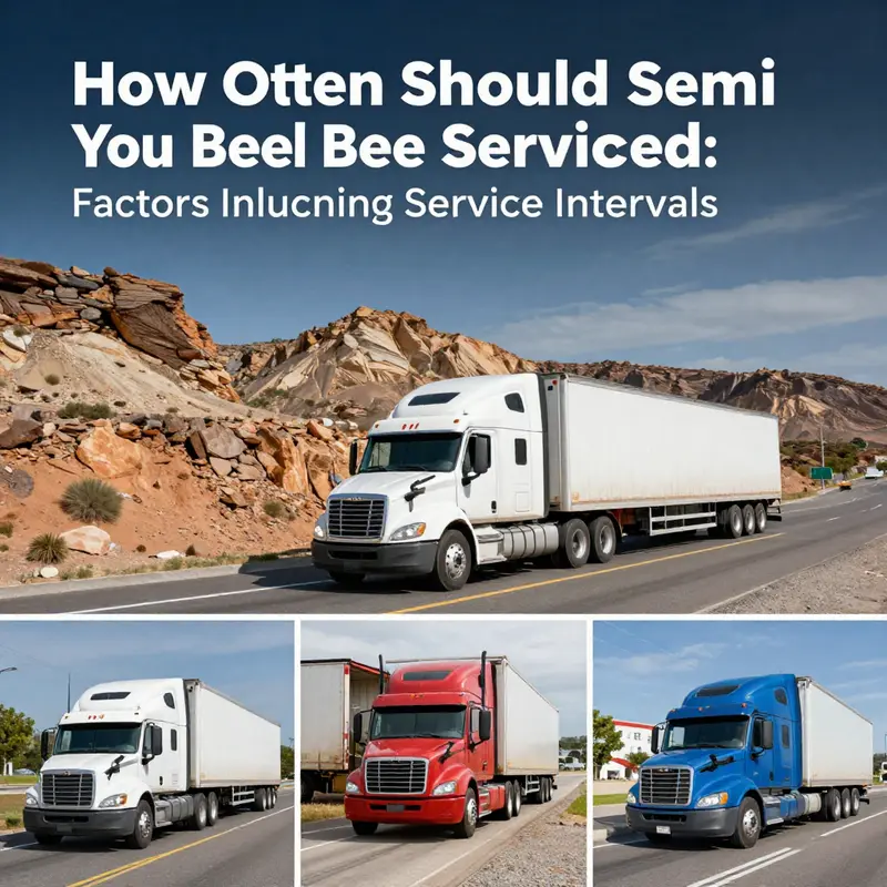 A mechanic performs crucial maintenance checks on a semi truck to ensure it meets safety and performance standards.