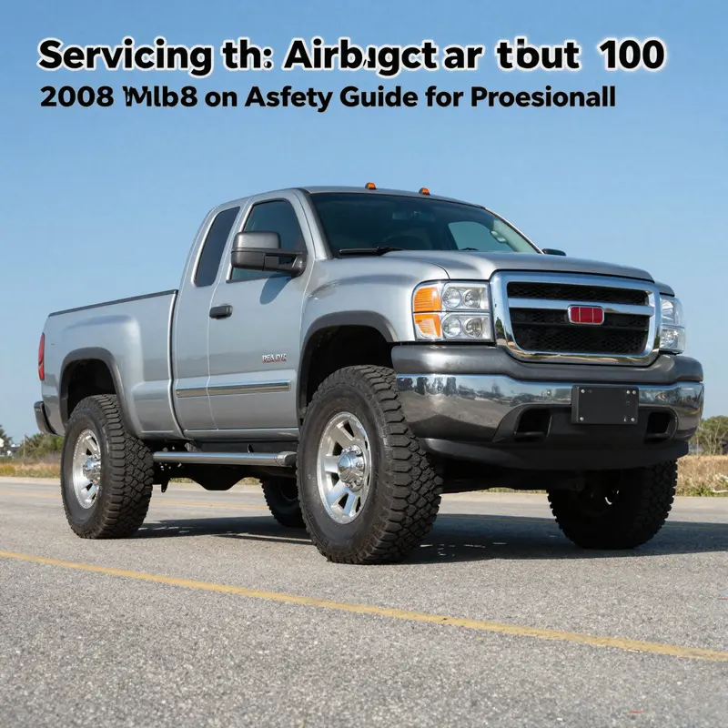 Panoramic view of a well-maintained 2008 GMC truck parked outdoors under a clear sky.