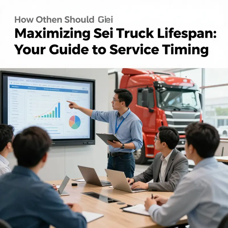 A mechanic performs crucial maintenance checks on a semi truck to ensure it meets safety and performance standards.