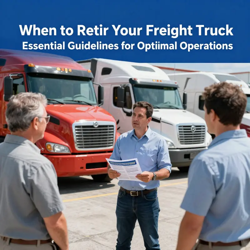 A visual representation of varying truck ages in compliance with mandatory scrap regulations.