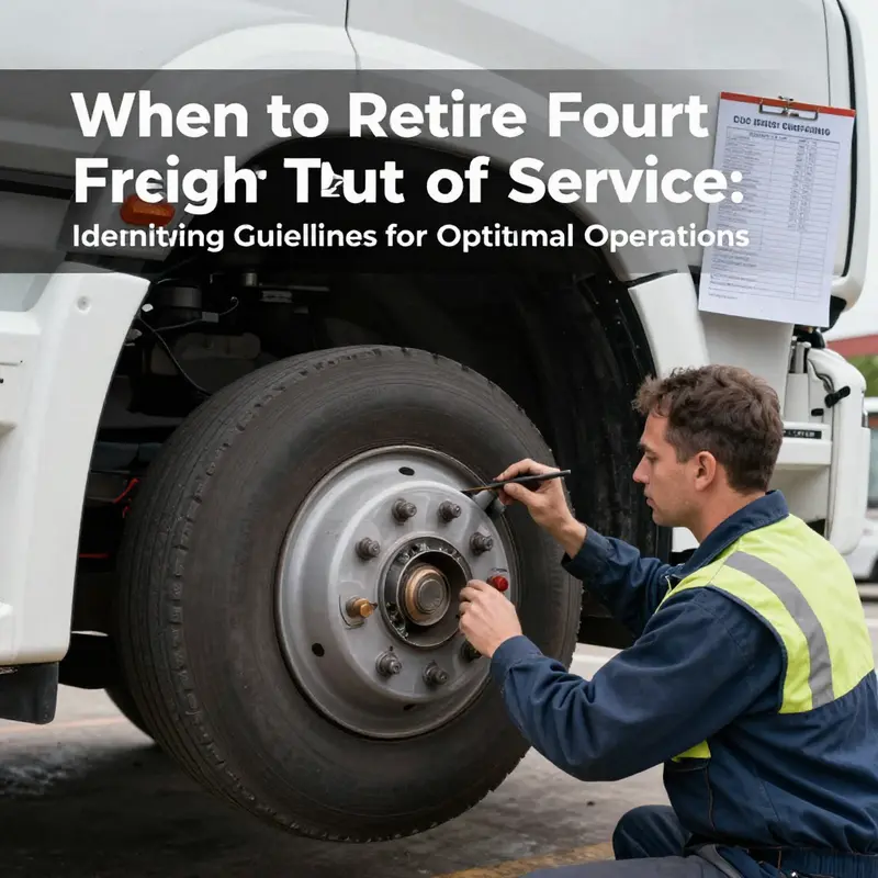 A visual representation of varying truck ages in compliance with mandatory scrap regulations.