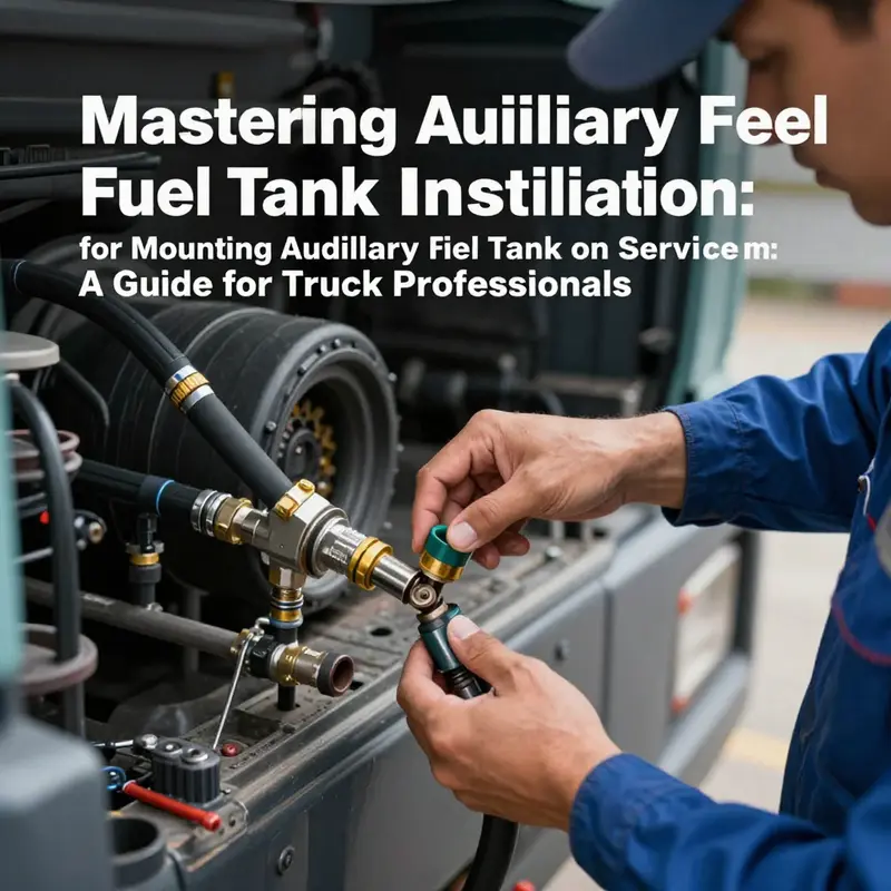 Planning the layout for an auxiliary fuel tank installation with precise measurements.