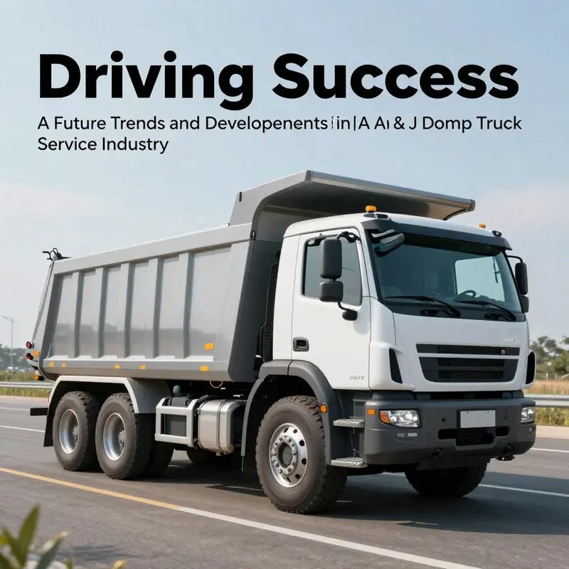 An overview of A & J Dump Truck Services showcasing its operations and the surrounding environment.