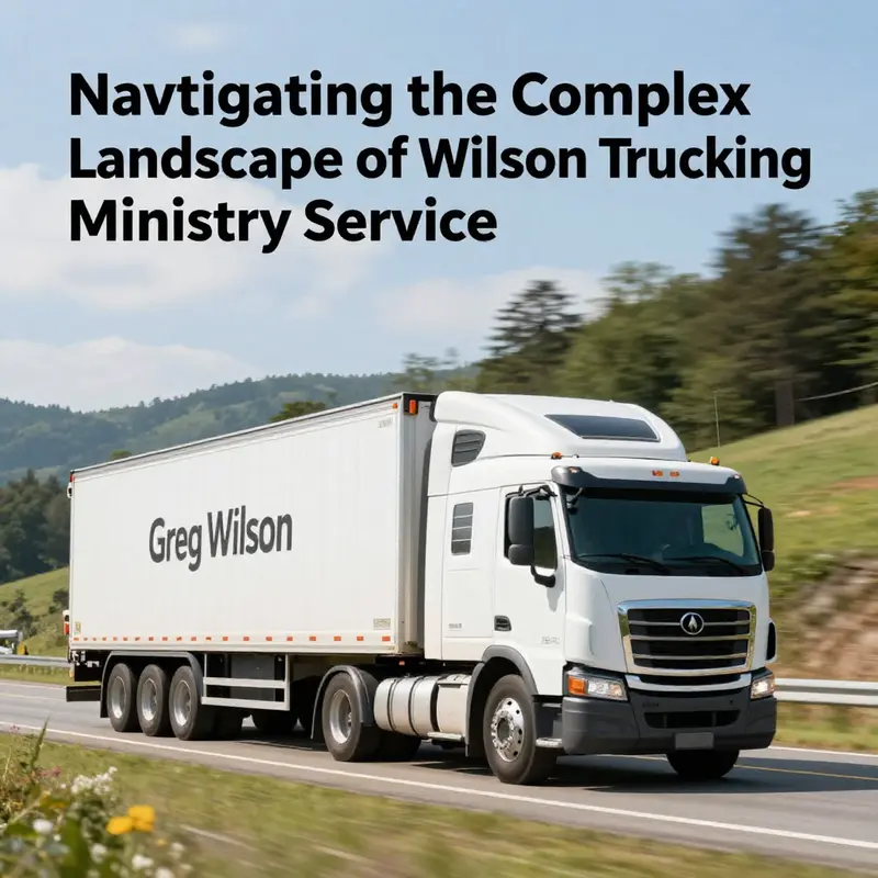 A dynamic overview of Greg Wilson Trucking and Wilson’s Truck Lines, fitting within the truck logistics narrative.