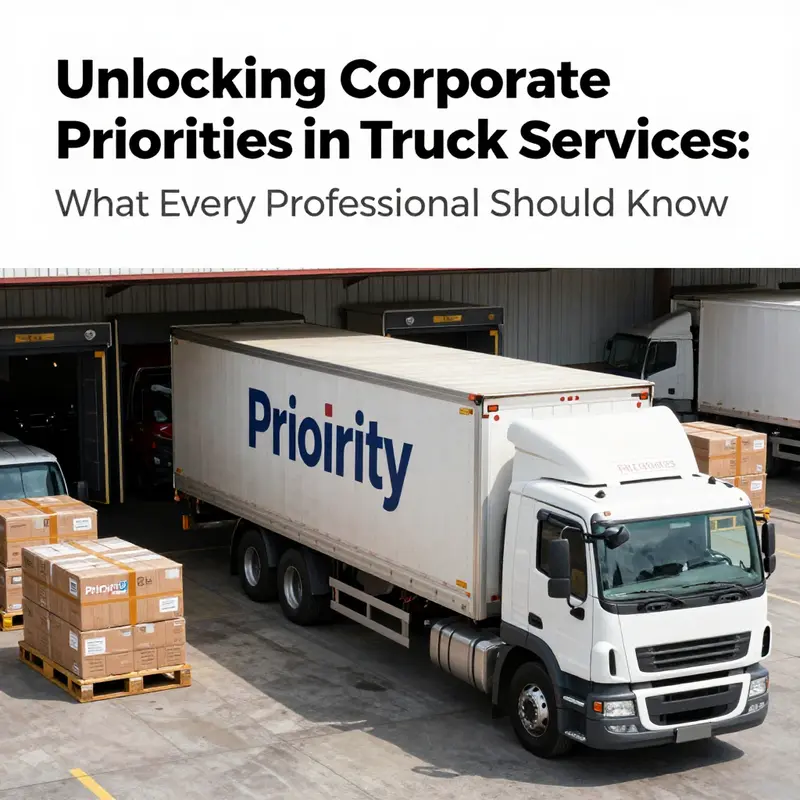 Truck professionals engaging in discussions about corporate priorities in logistics.