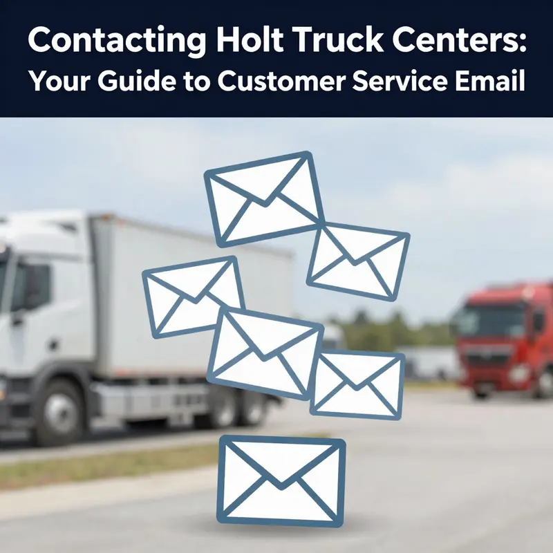 The standard email format used for contacting Holt Truck Centers.