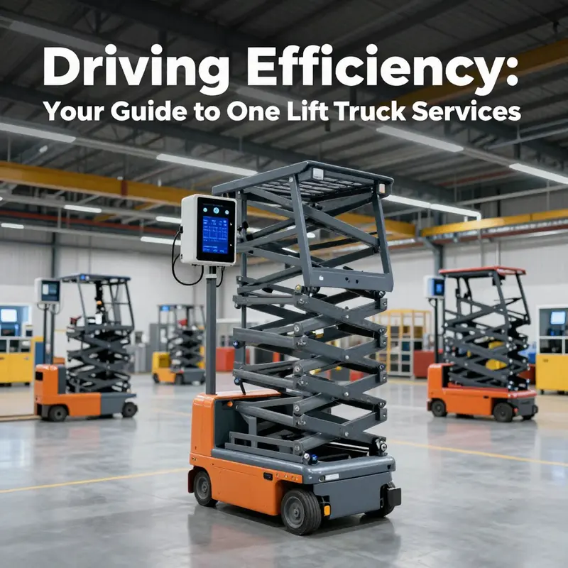 An overview of the lift truck services industry showcasing diverse equipment and collaborative efforts.