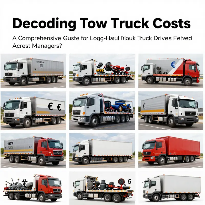 A comprehensive breakdown illustrating the various components that contribute to tow truck service costs.