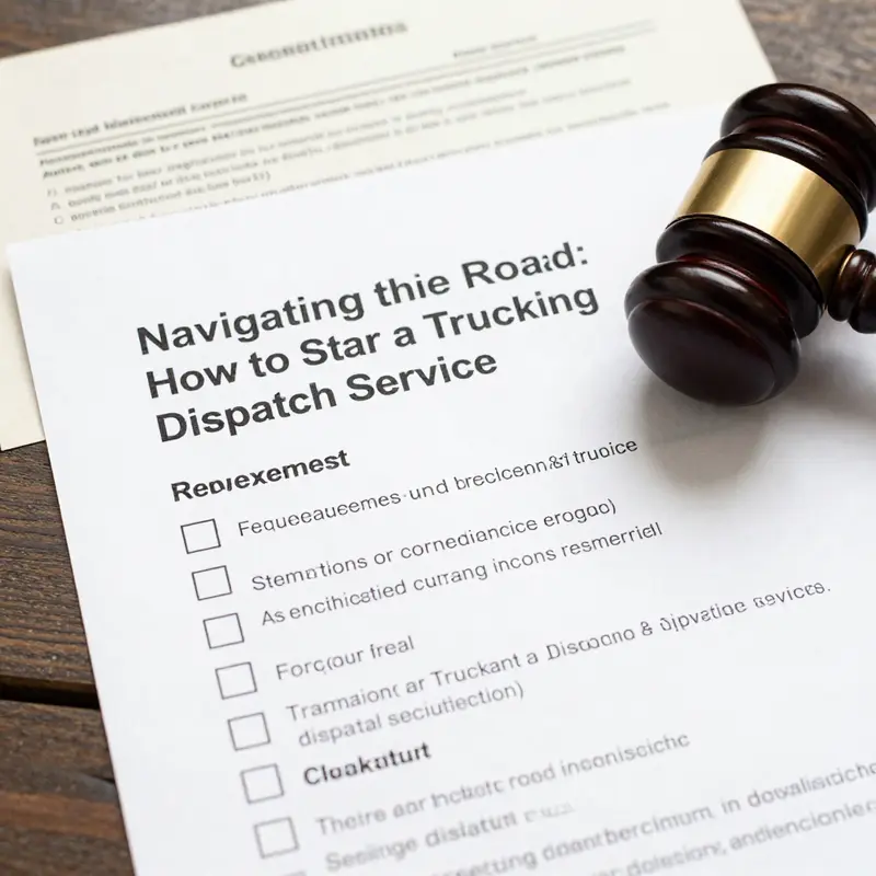 Illustrative diagram of the trucking dispatch business model, highlighting key relationships.