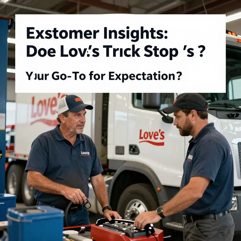 Love’s Truck Stop offers a range of oil services to accommodate truck drivers on the go.
