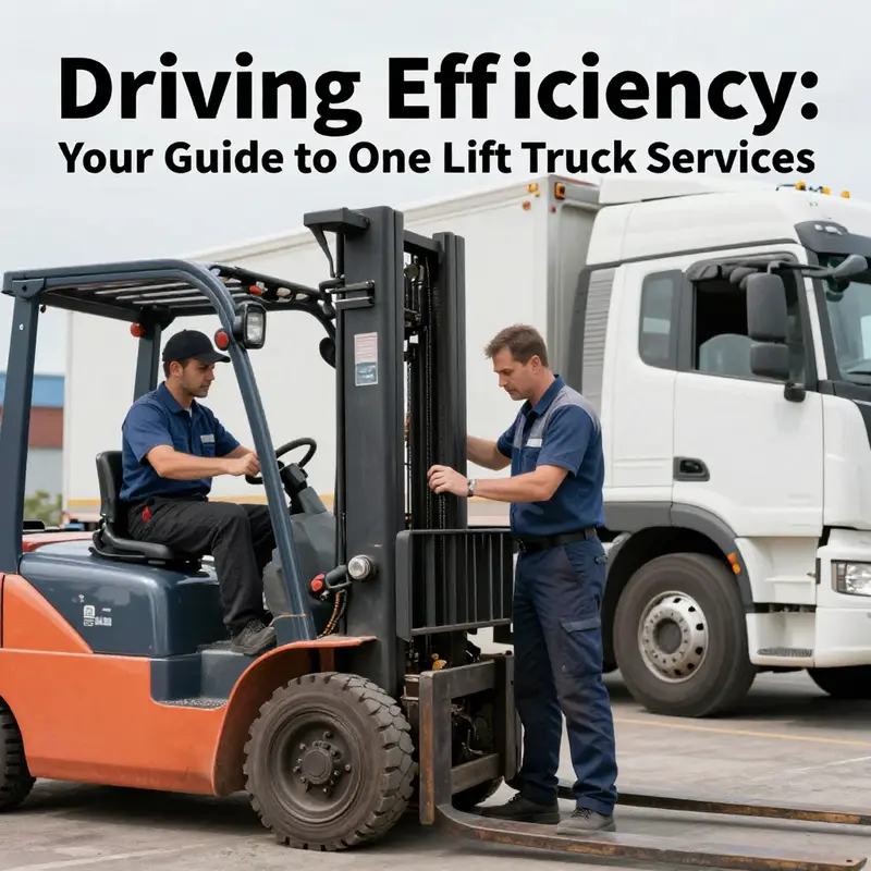 An overview of the lift truck services industry showcasing diverse equipment and collaborative efforts.