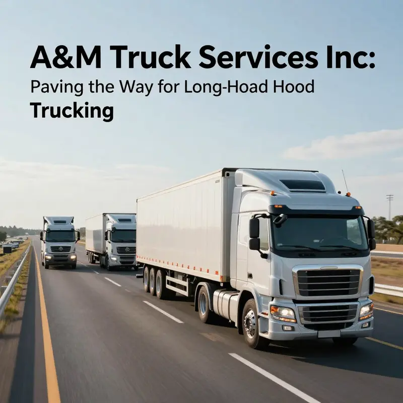 A scenic view of a long-haul truck, representing A&M Truck Services Inc’s essence.