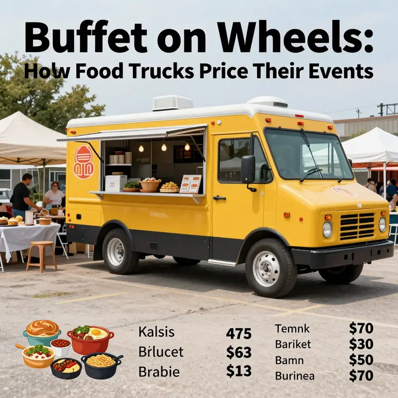 Understanding the per-person pricing mechanism used by food trucks for buffet services.
