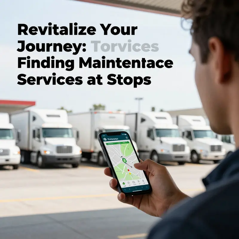 Major truck stop chains offer comprehensive maintenance services for truck drivers.