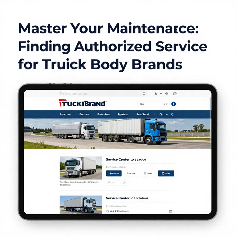 Exploring the service center locator tool on a truck brand’s official website.