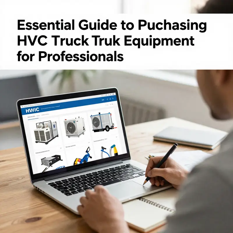 A variety of HVAC truck equipment available for purchase, showcasing options for service professionals.