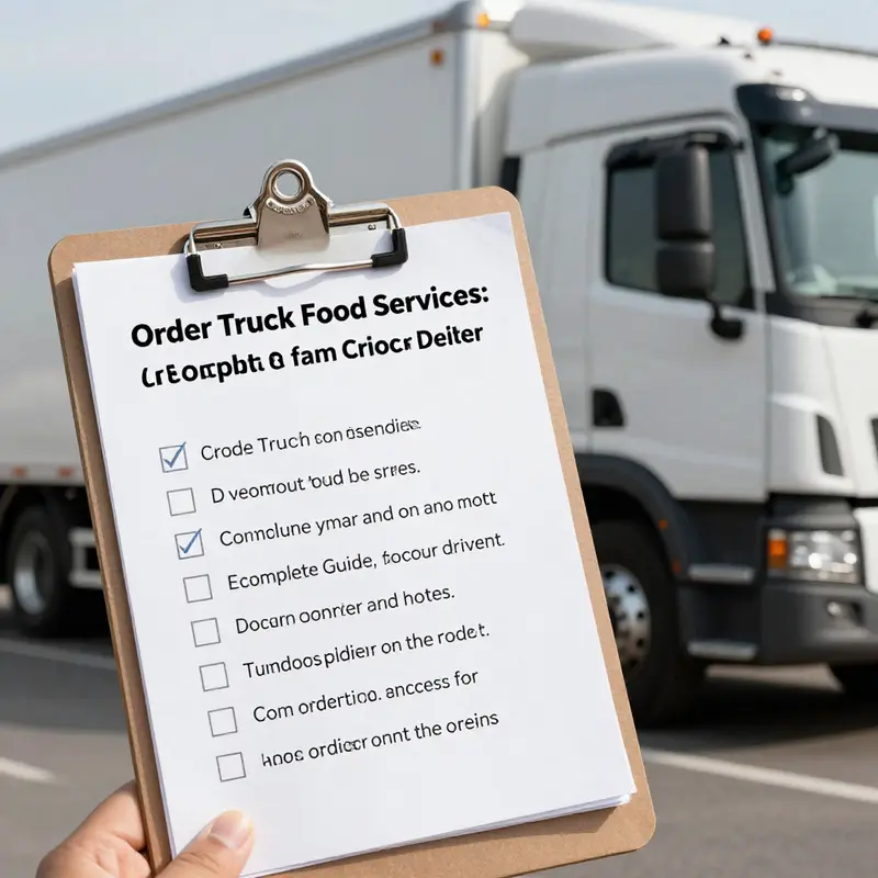 Understanding eligibility criteria for food services as a truck driver.
