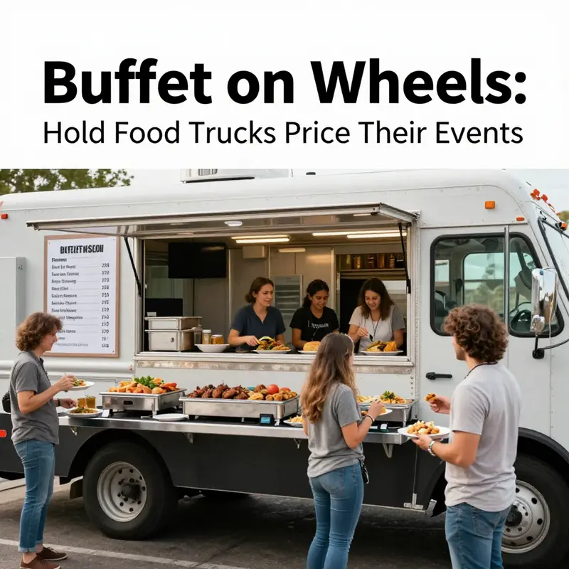 Understanding the per-person pricing mechanism used by food trucks for buffet services.