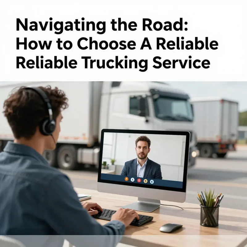A truck driver ensures the trucking service has valid credentials and compliance certifications.