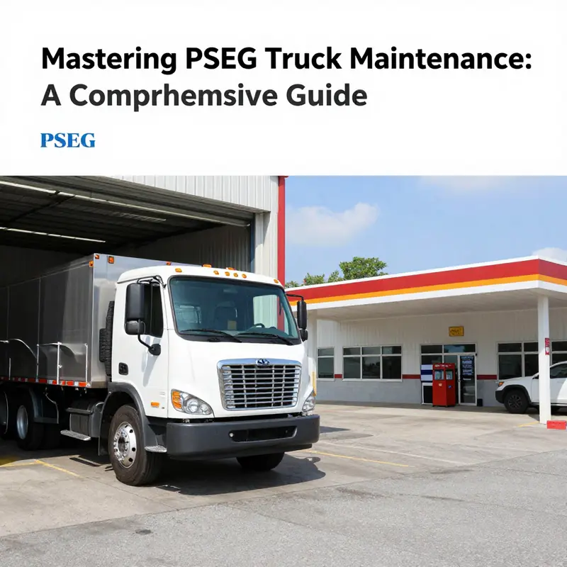 A PSEG driver carrying out daily checks on a truck.