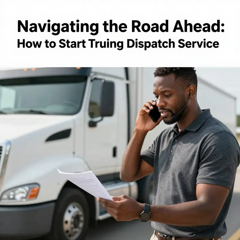 Illustrative diagram of the trucking dispatch business model, highlighting key relationships.