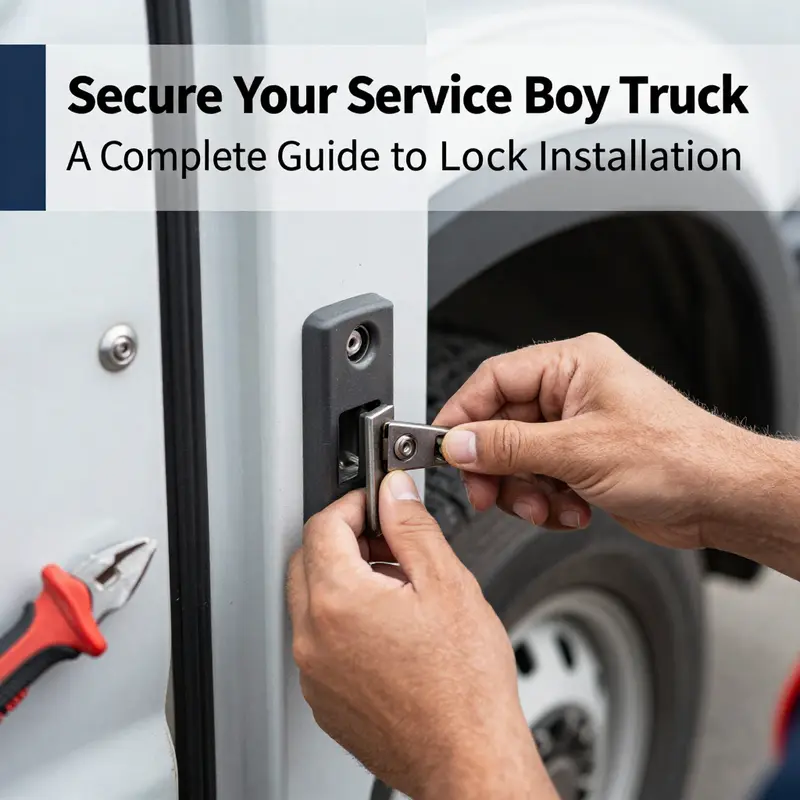 Checking lock compatibility on a service body truck is crucial before installation.
