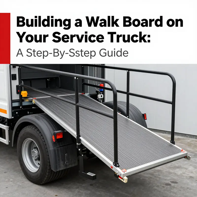 Blueprints and tools for designing a service truck walk board.
