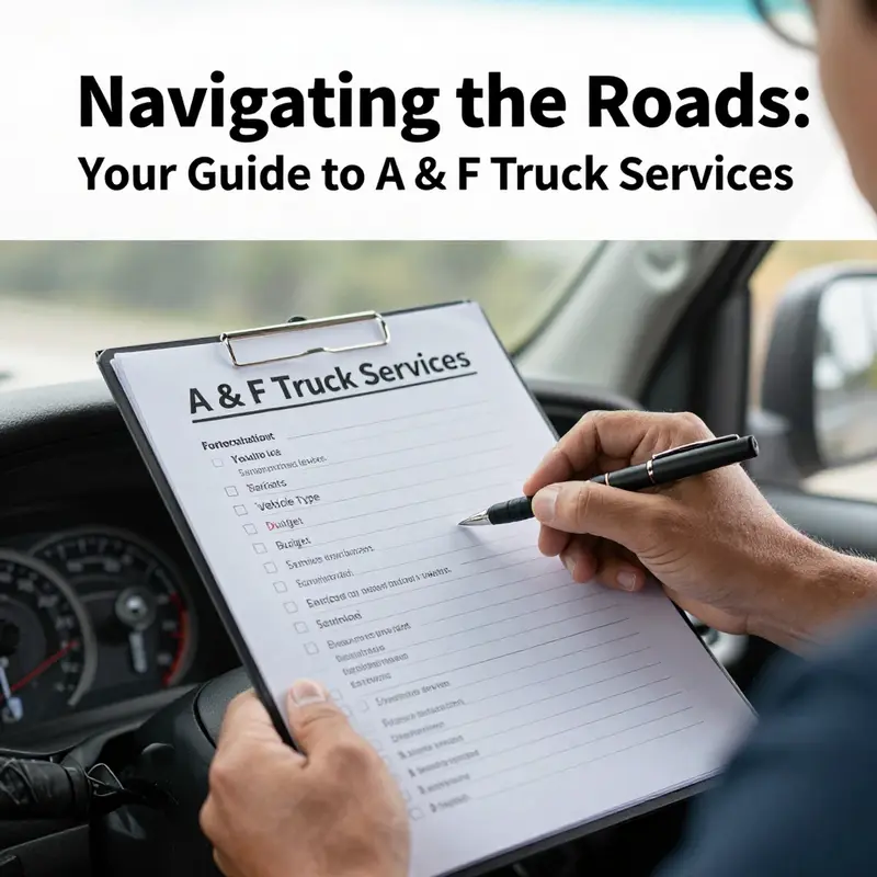 Locations of A & F Truck Services highlighting their key offerings.