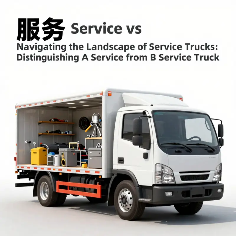 A service truck showcasing modifications for industry-specific tasks.