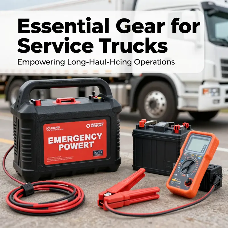 An organized interior of a service truck highlighting essential rescue and repair tools.