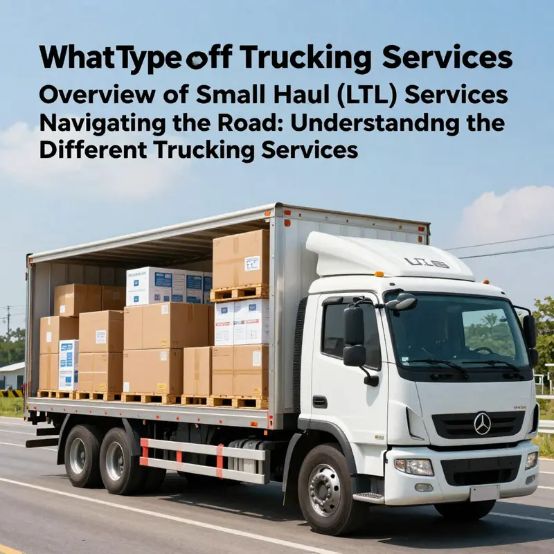 A small haul truck efficiently loaded with diverse shipments, illustrating the LTL service concept.