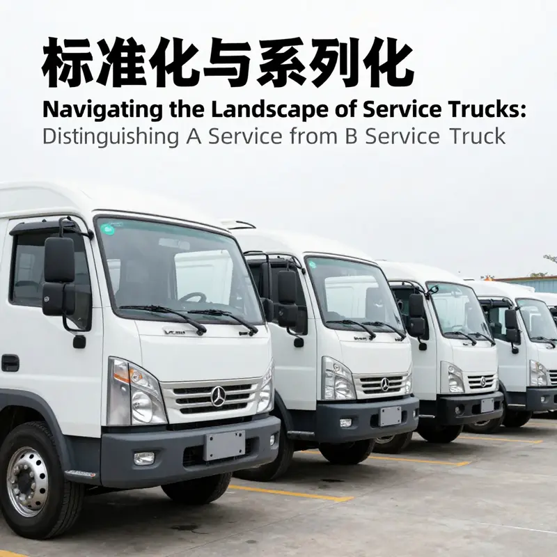 A service truck showcasing modifications for industry-specific tasks.