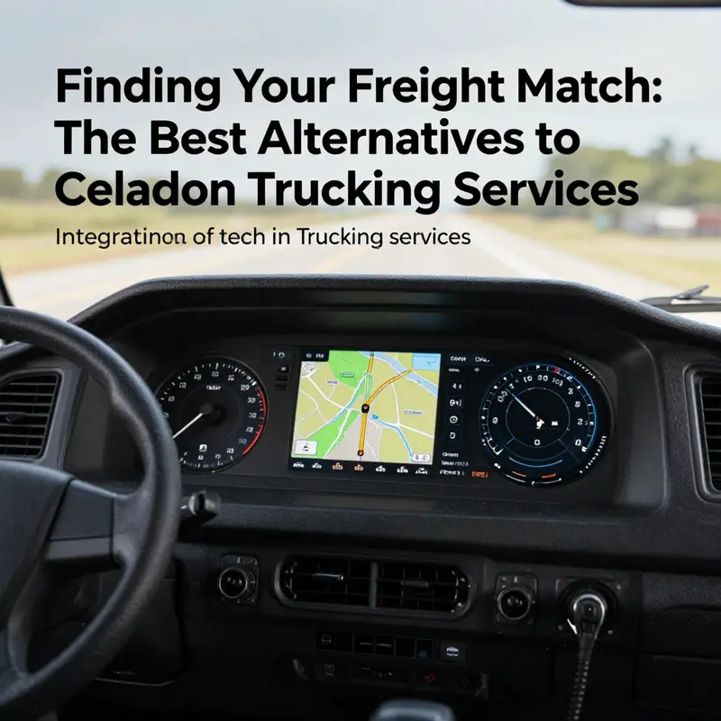 An array of trucks representing key competitors in long-haul transportation, showcasing the diversity of options available.