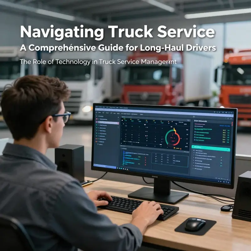 A variety of service locations available for truck drivers on the road.